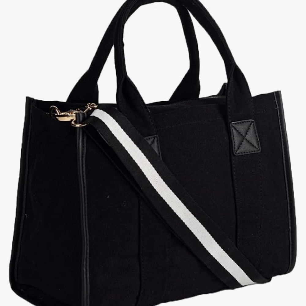 Black organizer tote